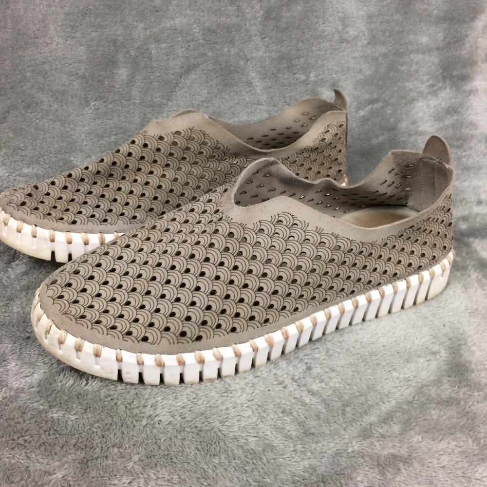 Ilse Jacobsen Tulip Flats Womens Beige Size 38 US 8 Slip On Sneaker